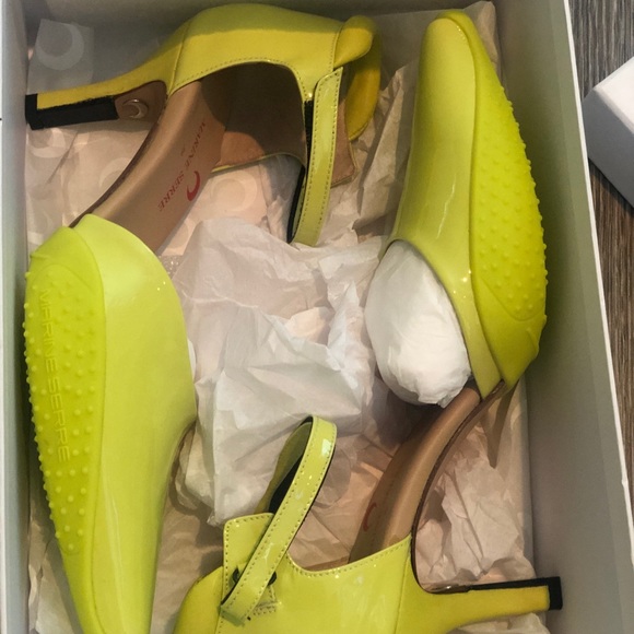 Marine Serre lime green shoes size 9 new - Picture 6 of 8